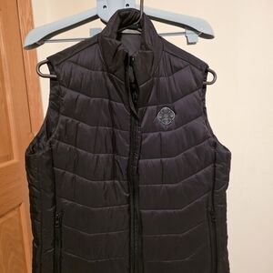 Women's Black Quilted Vest Heated Medium